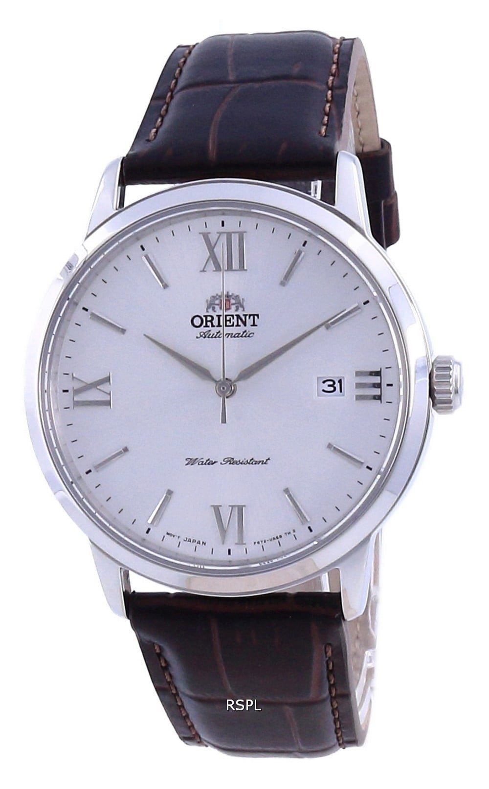 Contemporary White Dial Leather Automatic RA-AC0F12S10B Men's Watch