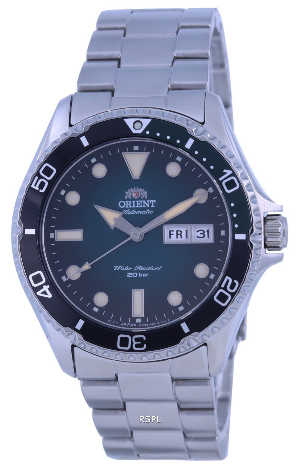 Orient Diver Automatic Green Dial Men s Watch RA AA0811E19B Walmart