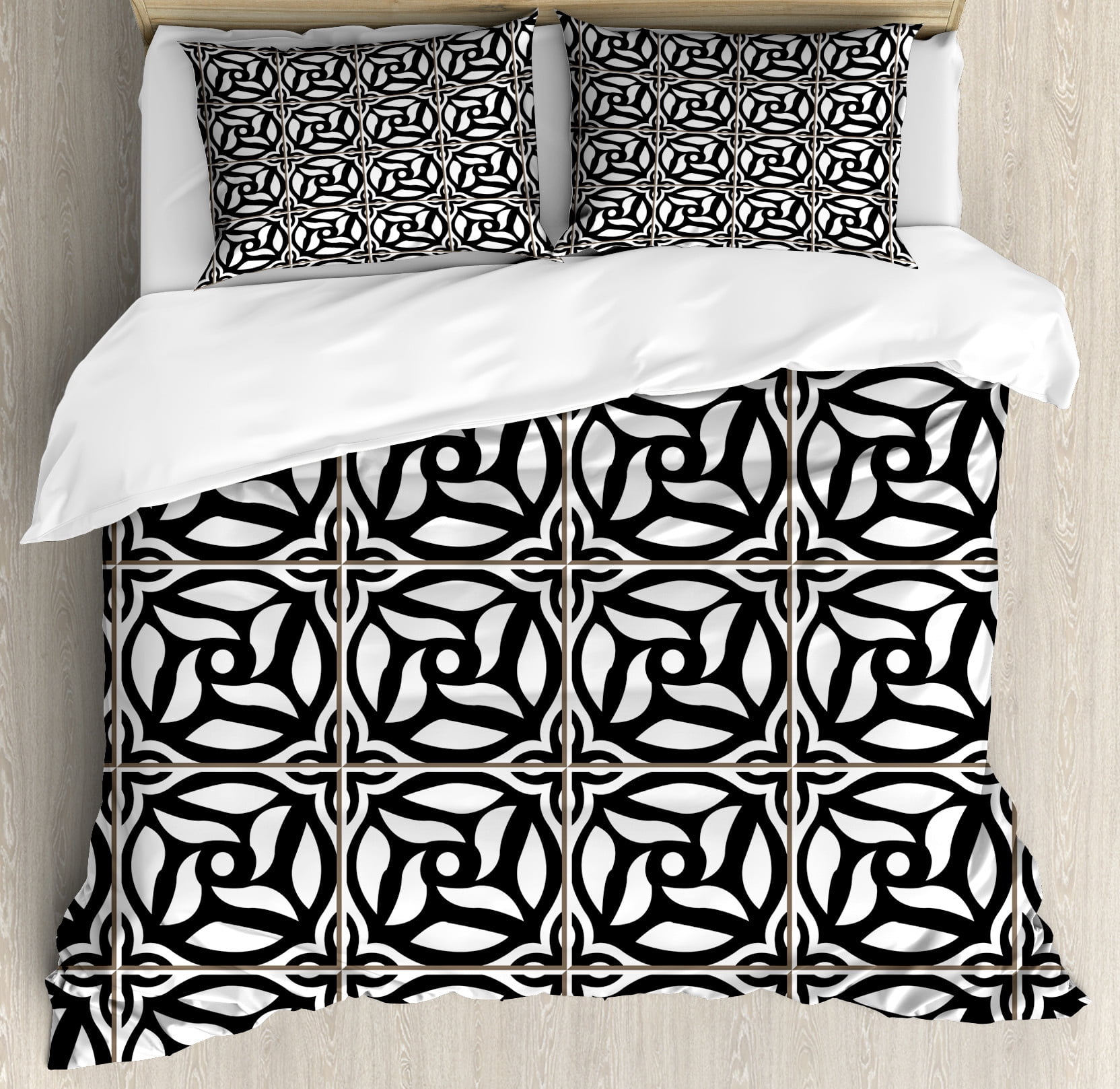 Mosaic Colorful Print Pattern Duvet Cover Bedding Set