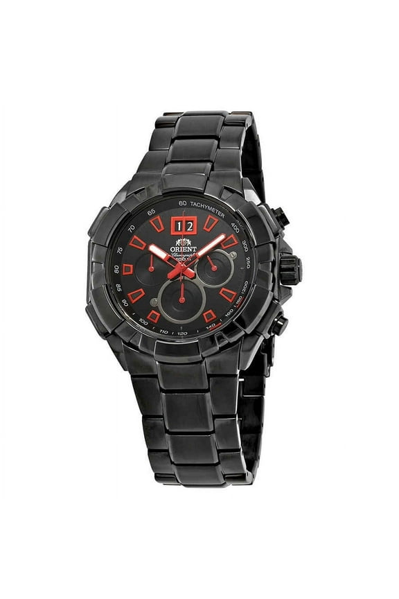 Enterprise Chronograph Black Dial Men's Watch FTV00004B