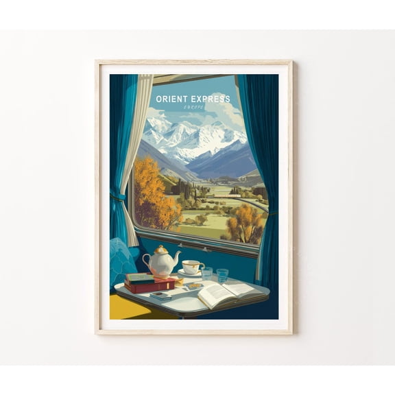 Orient Express Europe Train Journey Home Decor