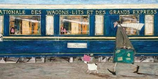 Orient Express Ooh La La Canvas Art - Sam Toft (24 x 48)