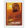 thumbnail image 1 of The Orient - Fly there on Northwest Orient Airlines - Great Buddha of Kamakura - Vintage Airline Travel Poster c.1970s - Japanese Unryu Rice Paper Art Print 24 x 32 in, 1 of 4