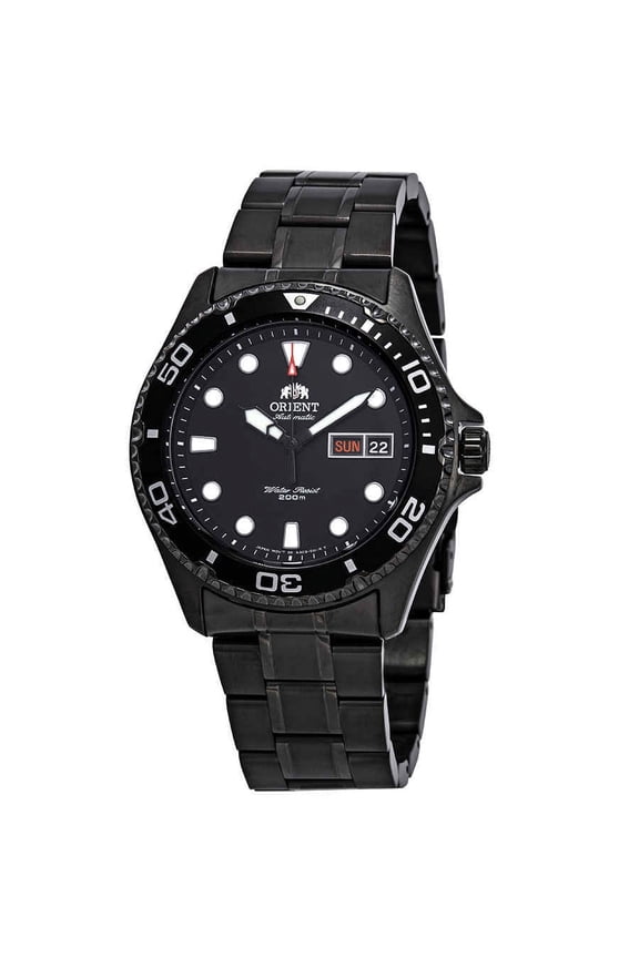 Men's 22 mm Anniversary Stainless Steel Black Wristwatch, FAA02003B9