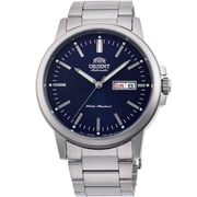 Orient Mens 42mm Steel Bracelet & Case Automatic Blue Dial Analog Watch RA-AA0C02L19B