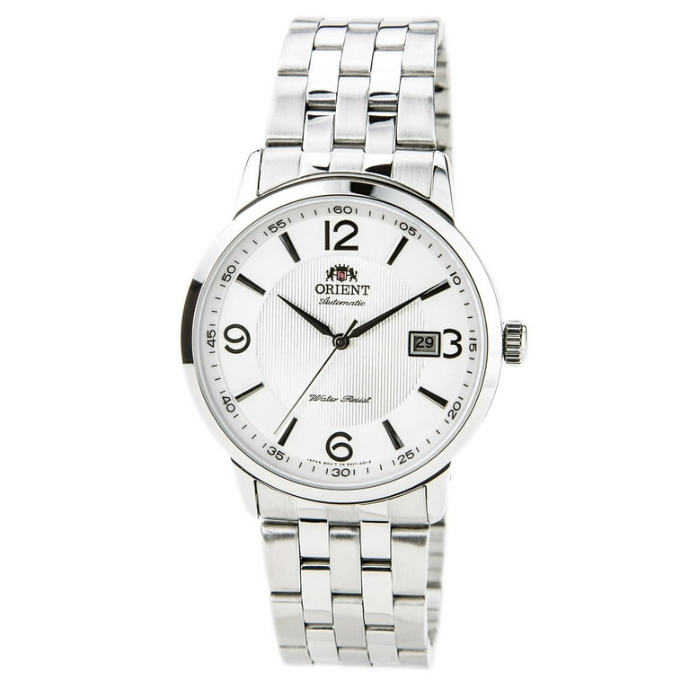 Orient Men's ER2700CW Symphony Stainless Steel Textured White Dial