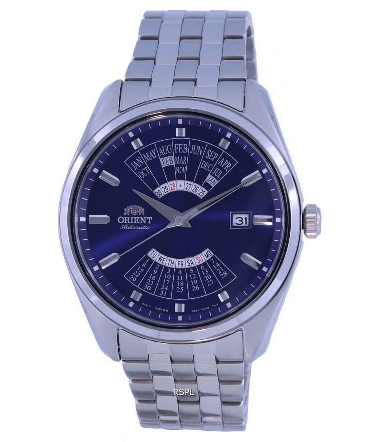 Men's 22 mm Casual Stainless Steel Anniversary Wristwatch, Multicolor, RA-BA0003L10B