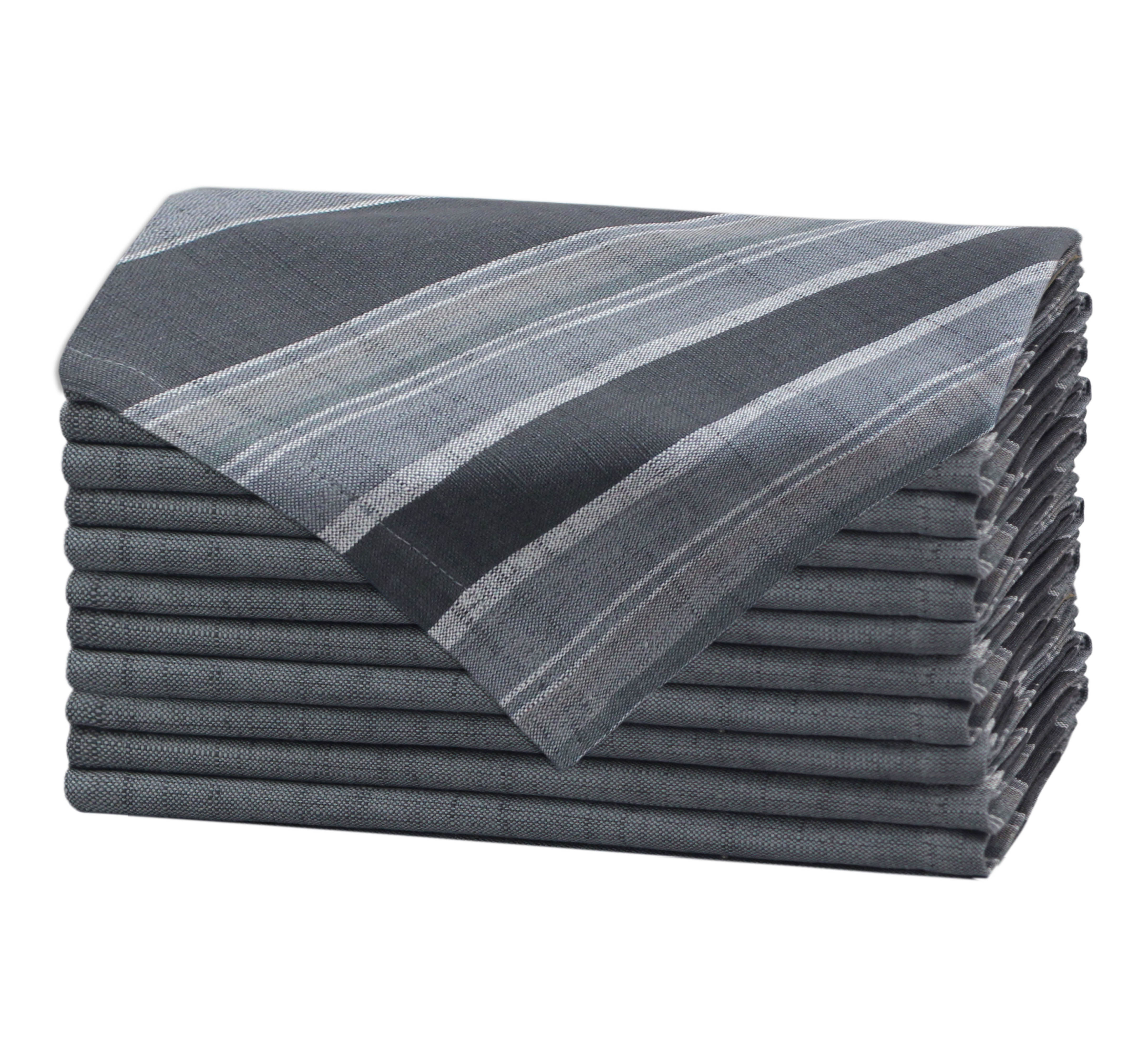 Orient Originals Pure Cotton Cloth Napkin Set of 12 Woven Dinner