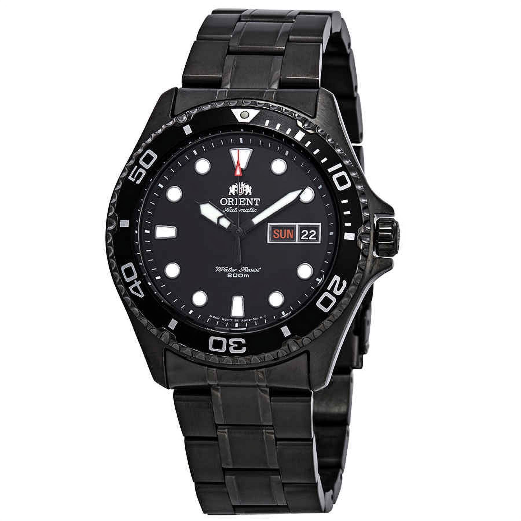 Orient Men's 22 mm Anniversary Stainless Steel Black Wristwatch, FAA02003B9