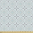 thumbnail image 1 of Ambesonne Orient Fabric by the Yard Upholstery, Oriental Moroccan Art, 2 Yards, Pale Blue, 1 of 4