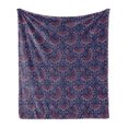 thumbnail image 1 of Orient Soft Flannel Fleece Throw Blanket, Old Fashioned Composition with Nature Inspired Motifs from Cultures, Cozy Plush for Indoor and Outdoor Use, 60" x 80", Multicolor, by Ambesonne, 1 of 5