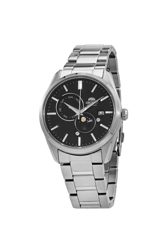 Sun & Moon Automatic Black Dial Men's Watch RA-AK0307B10B
