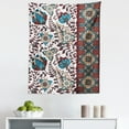 thumbnail image 1 of Orient Tapestry, Ornamental Floral Pattern and Border Traditional Middle Eastern Art, Fabric Wall Hanging Decor for Bedroom Living Room Dorm, 5 Sizes, Petrol Blue Burgundy, by Ambesonne, 1 of 1