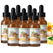 OrientLeaf 7 Pcs Ginger Massage Oil, Ginger Massage Essential Oil, Ginger Massage Oil for Lymphatic Drainage, Natural Ginger Oil, SPA Massage Oils, Relaxing Massage Oil, Christmas Gift Kit for Women
