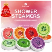 OrientLeaf Shower Steamers Aromatherapy, 8 Pack Essential Scented Shower Bombs for Stress Relief & Relaxation, Spa Gift Set for Women