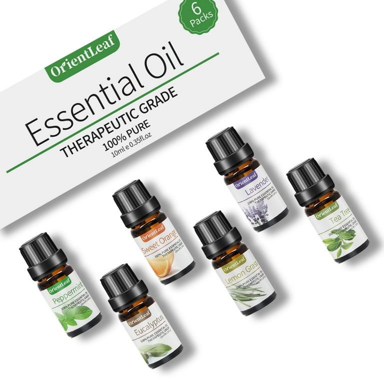 OrientLeaf Essential Oils Set, Orange Essential Oil, Lavender Oil
