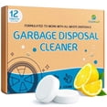 thumbnail image 1 of OrientLeaf Garbage Disposal Cleaner, Lemon Scent Sink Disposal Odor Deodorizer for Hiden Grease, Limescale and Minerals Remove Suitable for All Waste Disposals, 20g × 12 Tablets, 1 of 8