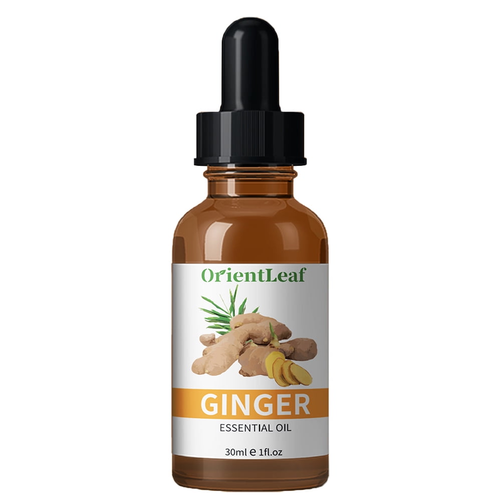 OrientLeaf Ginger Oil, Ginger Massage Oil for Lymphatic Drainage, 100
