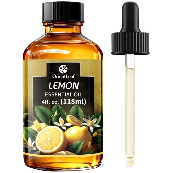 OrientLeaf Pure Lemon Essential Oil for Skin Hair Diffuser Massage, 4 fl Oz, Gifts for Women