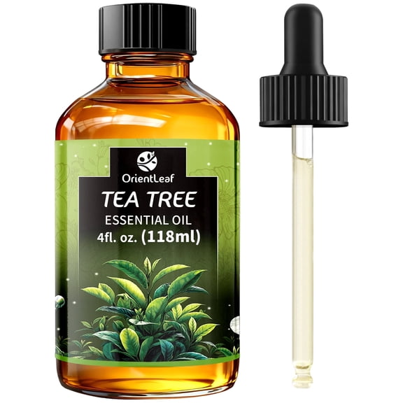 OrientLeaf Pure Tea Tree Essential Oil for Skin Hair Diffuser Massage, 4 fl Oz, Gifts for Women