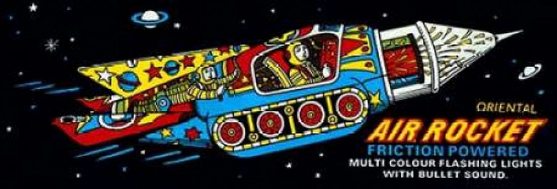 Oriental Air Rocket Canvas Art - Retrobot (10 x 20)