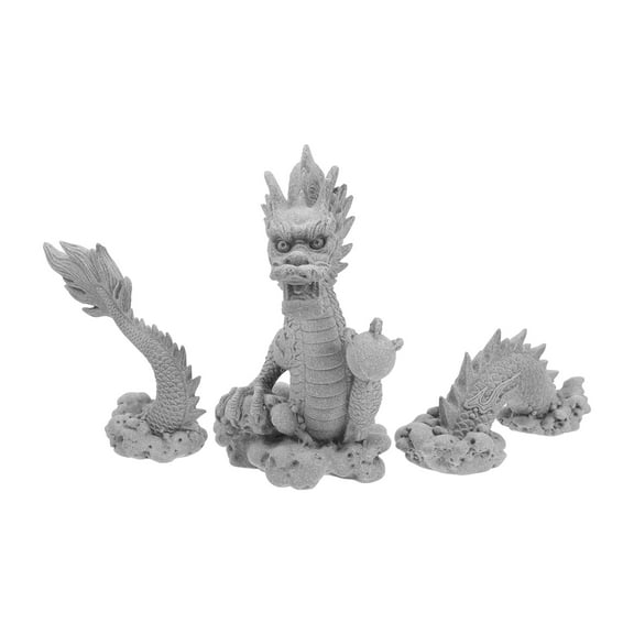 Dragon Statue Ornaments Monkey Statues for Home Decor Office Grey