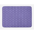 thumbnail image 1 of Oriental Bath Mat, Curlicue and Medallion Motifs in Vibrant Colors, Plush Bathroom Decor Mat with Non Slip Backing, 29.5" X 17.5", Blue Violet Lavender Blue, by Ambesonne, 1 of 2