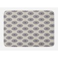 thumbnail image 1 of Oriental Bath Mat, Medallion Motif with Floral and Leafy Ornaments, Plush Bathroom Decor Mat with Non Slip Backing, 29.5" X 17.5", Grey Yellow Violet Blue, by Ambesonne, 1 of 2