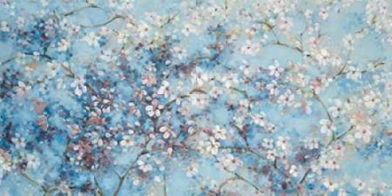 Oriental Blossom Canvas Art - Nicola Acaster (10 x 20)