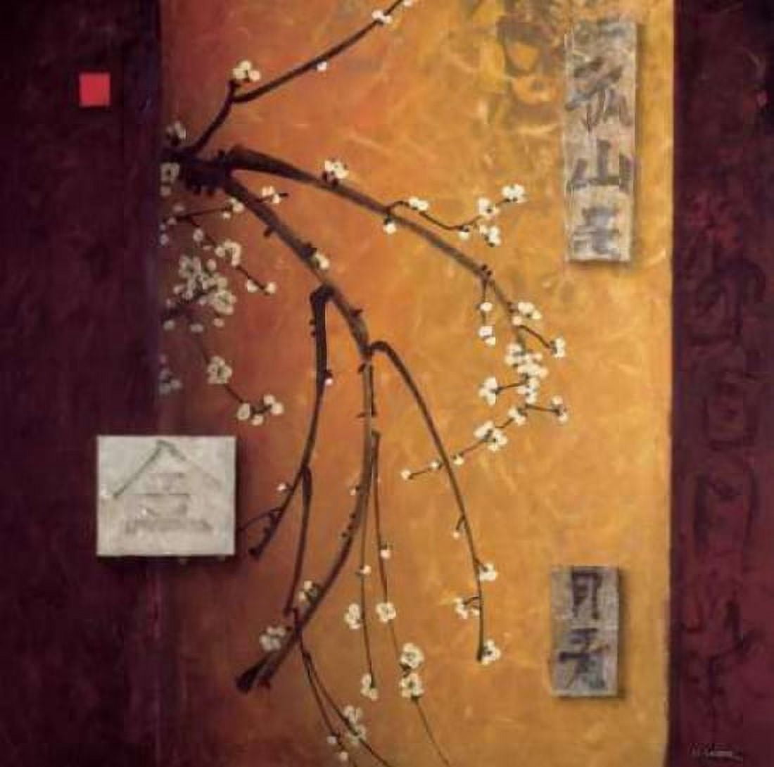 Oriental Blossoms II Canvas Art - Don Li-Leger (24 x 24)