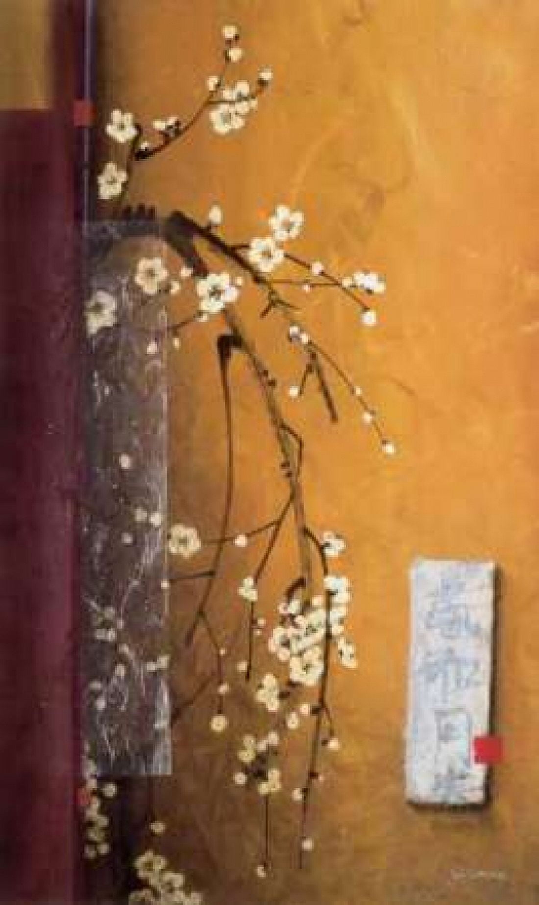 Oriental Blossoms III Canvas Art - Don Li-Leger (12 x 18)