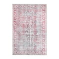 thumbnail image 1 of Oriental Bohemian Power-loomed Indoor Distressed Area Rug, Magenta, 3.6' x 5.6', 1 of 6