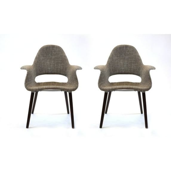 Oriental Chair Plastic Fabric Grey (2)