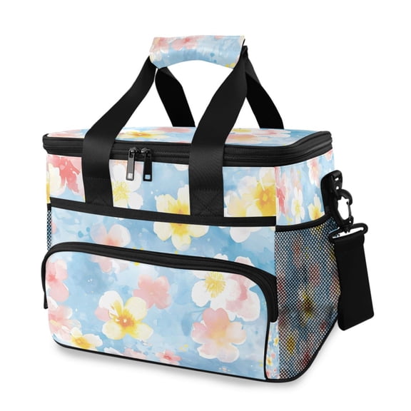 Oriental Cherry Portable Cooler Lunch Box Reusable Insulated Lunch Bag Leakproof 15L