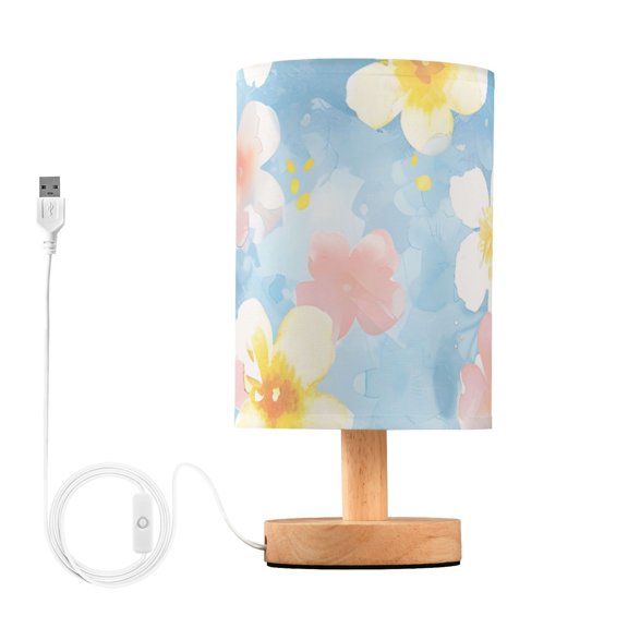 Oriental Cherry Table Lamp with USB Port LED Warm Light Lamp Night Light Home Decor