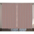 thumbnail image 1 of Ambesonne Circles Curtains 2 Panel Set, Geometric Curves, 108" x 96", Multicolor, 1 of 3
