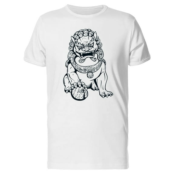 Oriental Dragon Statue T-Shirt Men -Image by Shutterstock, Male Large