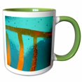 thumbnail image 1 of 3drose, Oriental Expression, 15oz Two-tone Green Mug, 1 of 6