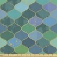 thumbnail image 1 of Ambesonne Oriental Fabric by the Yard Upholstery, Grunge Art Moroccan Grid, 1 Yard, Multicolor, 1 of 5