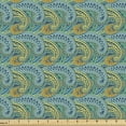 thumbnail image 1 of Ambesonne Oriental Fabric by the Yard Upholstery, Geometric Paisley Pattern, 1 Yard, Multicolor, 1 of 5