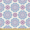 thumbnail image 1 of Ambesonne Oriental Fabric by the Yard Upholstery, Colorful Mandalas Images, 5 Yards, Blue Fuchsia, 1 of 5