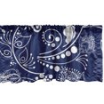 thumbnail image 1 of Oriental Flowers Window Valance, Chinese Artwork Inspirations Vintage Floral Pattern with Leaves, Curtain Valance for Kitchen Bedroom with Rod Pocket, 54" X 18", Dark Lavender White, by Ambesonne, 1 of 2