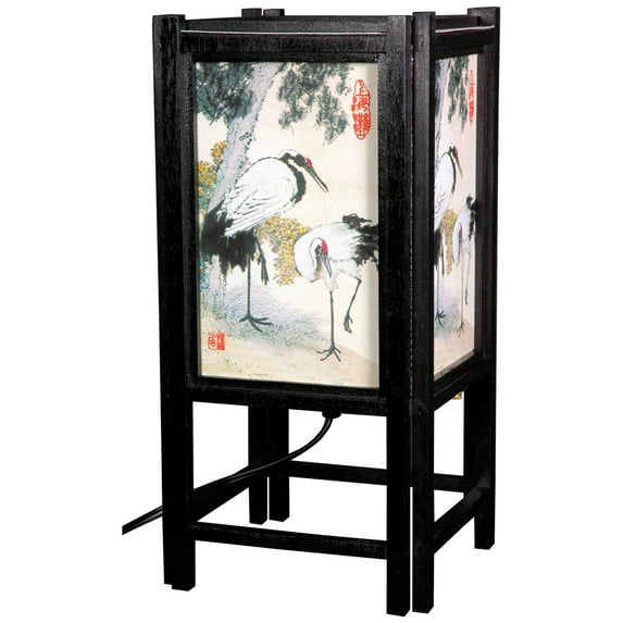 Oriental Furniture 14" Art Shoji Lamp, decorative item, oriental design, any occasion, any room