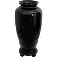 thumbnail image 1 of Oriental Furniture 14" Solid Black Porcelain Tung Chi Vase, decorative item, oriental design, any occasion, any room, 1 of 4