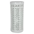 thumbnail image 1 of Red Lantern 17" Carved Lattice Decorative Umbrella Stand, 1 of 6