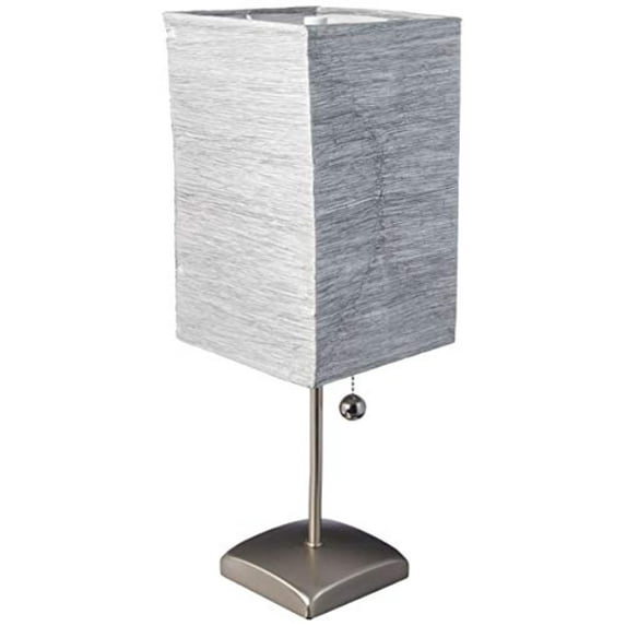 Oriental Furniture 17" Yoko Table Lamp, silver color, Japanese lamp, table lamp, any occasion, any room