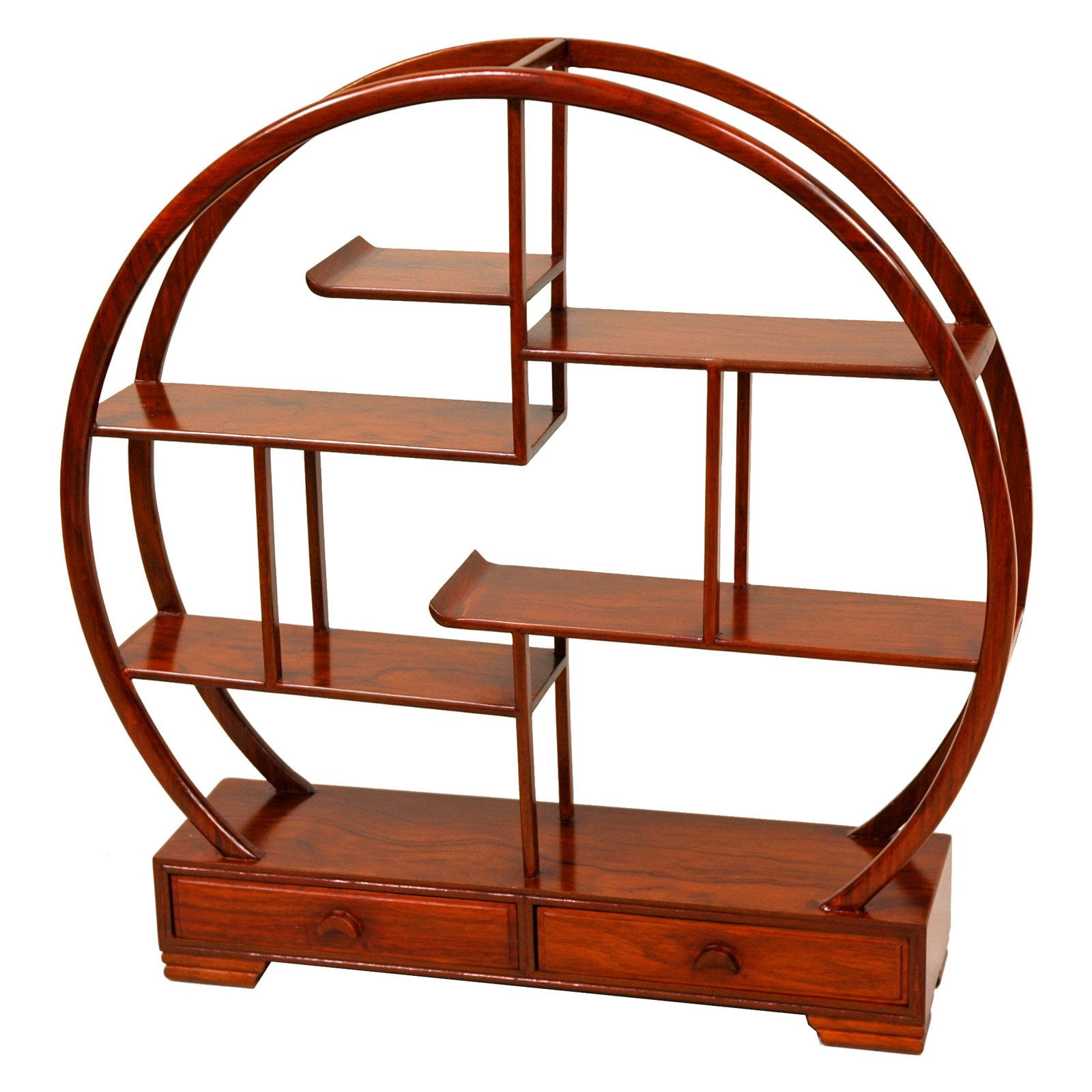 Traditional Elm Mingei Display Stand with Honey Finish