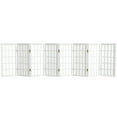 thumbnail image 1 of Oriental Furniture 2 Ft Tall Desktop Window Pane Shoji Screen, white, 8 panel, 1 of 7