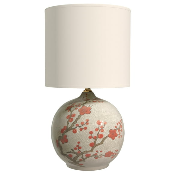 Oriental Furniture 20" Cherry Blossom Vase Lamp, oriental design, decorative item