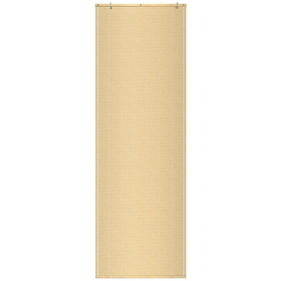 Red Lantern Matchstick Cordless Window Shade - Natural 24" W